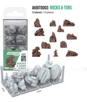 AK Interactive Basing Bits Rocks and Tors