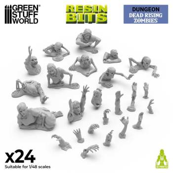 Green Stuff World 3D Printed Set - Dead Rising Zombies 1:48