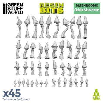 Green Stuff World 3D Printed Set - Goblin Mushrooms