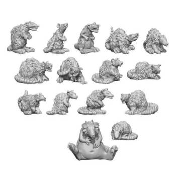 Green Stuff World 3D Printed Set - Giant Rats