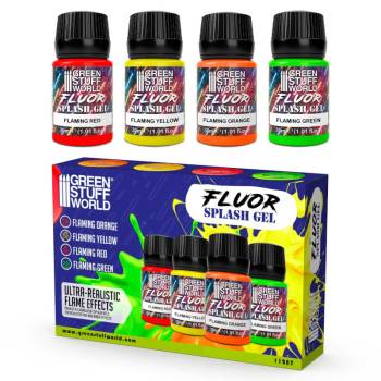 Green Stuff World Flaming Splash Gel Set 30 ml (pack x4)