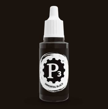 Privateer Press Paints (P3) Immortal Black 18ml (085)