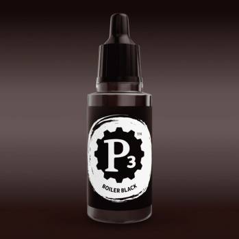 Privateer Press Paints (P3) Boiler Black Metallic 18ml (106/107)