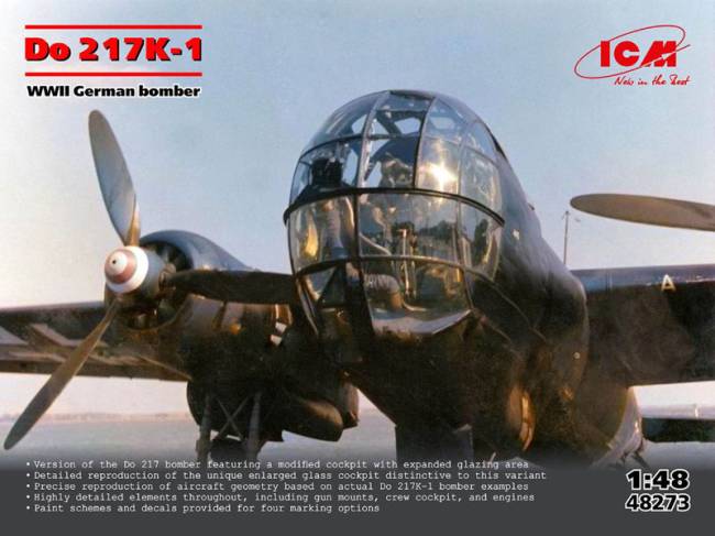 ICM WWII German Do217K1 Bomber
