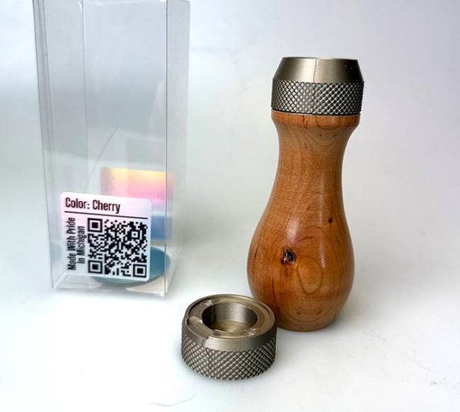 OddBit Wooden Miniature Painting Handle - Cherry (New wood type for 2025)