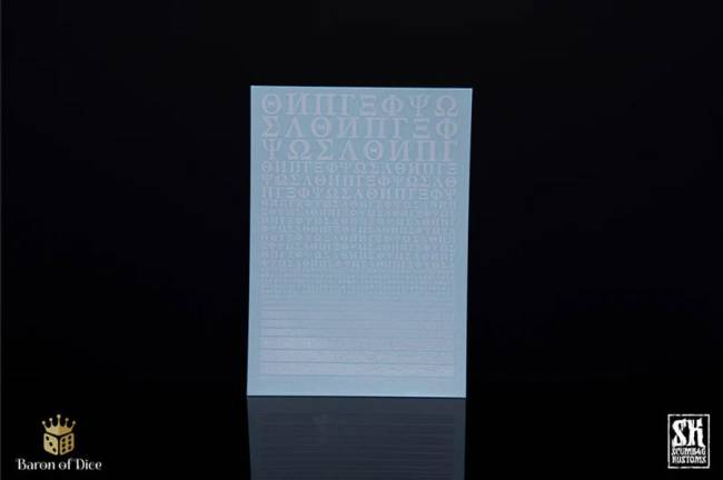 SB Kustom Greek Symbols A White Decal Sheet