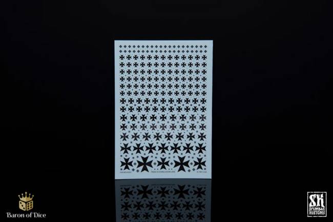 SB Kustom Templars A Black Decal Sheet