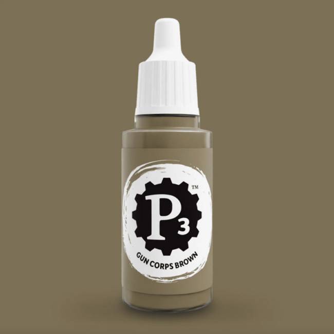 Privateer Press Paints (P3) Gun Corps Brown 18ml (072)