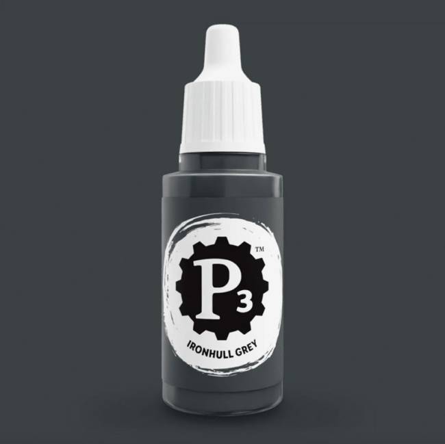 Privateer Press Paints (P3) Ironhull Grey 18ml (090)