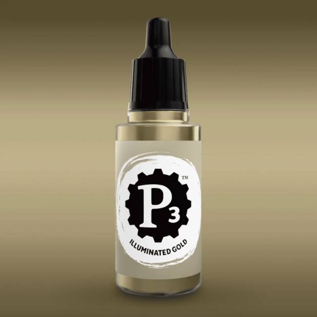 Privateer Press Paints (P3) Illuminated Gold Metallic 18ml (125)