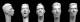 Heads - Bare heads with ultra short haircuts