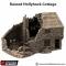 Ruined Hollyhock Cottage - King and Country - Printable Scenery