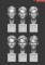 Life Miniatures Bare Heads Set No.2