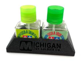 MichToy No Spill Glue Bottle Holder Double Sized (for Tamiya/AK Cements)