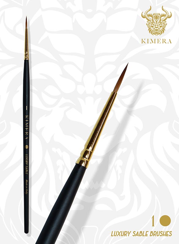 No 1 Round Point Brush – Kolinsky Sable