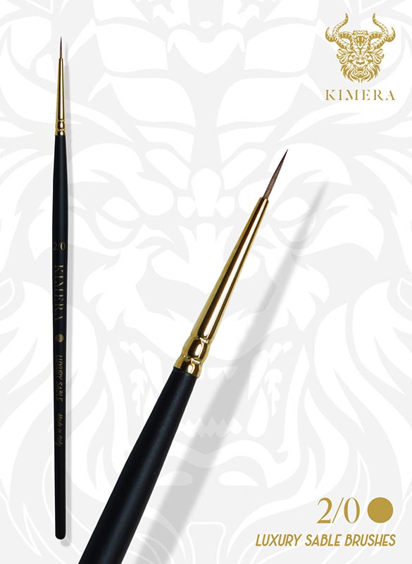 No 00 Round Point Brush – Kolinsky Sable