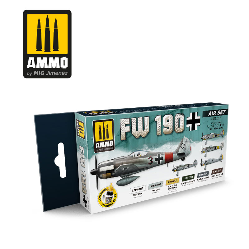 Acrylic Aircraft Paint Set: FW-190 - ONLY 2 AVAILABLE AT THIS PRICE!