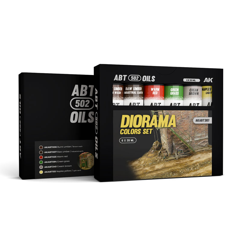 Abteilung 502 Modeling Oil Paint Set -Dioramas Set (6 Colors)