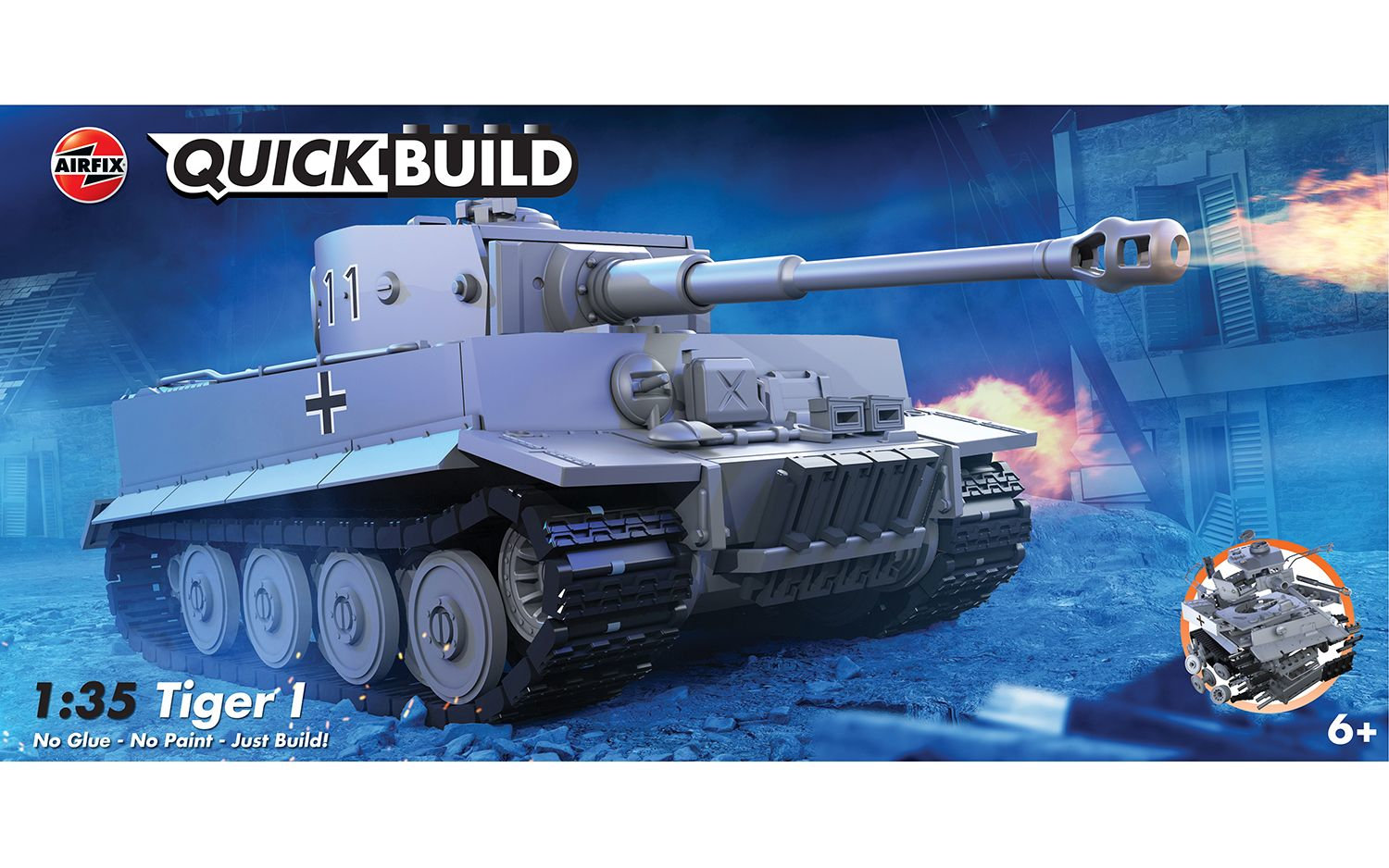 Tiger I Tank Quickbuild Snapfit