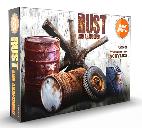 Michigan Toy Soldier Company : AK Interactive - Rust 3rd Generation Acrylic Paint  Set