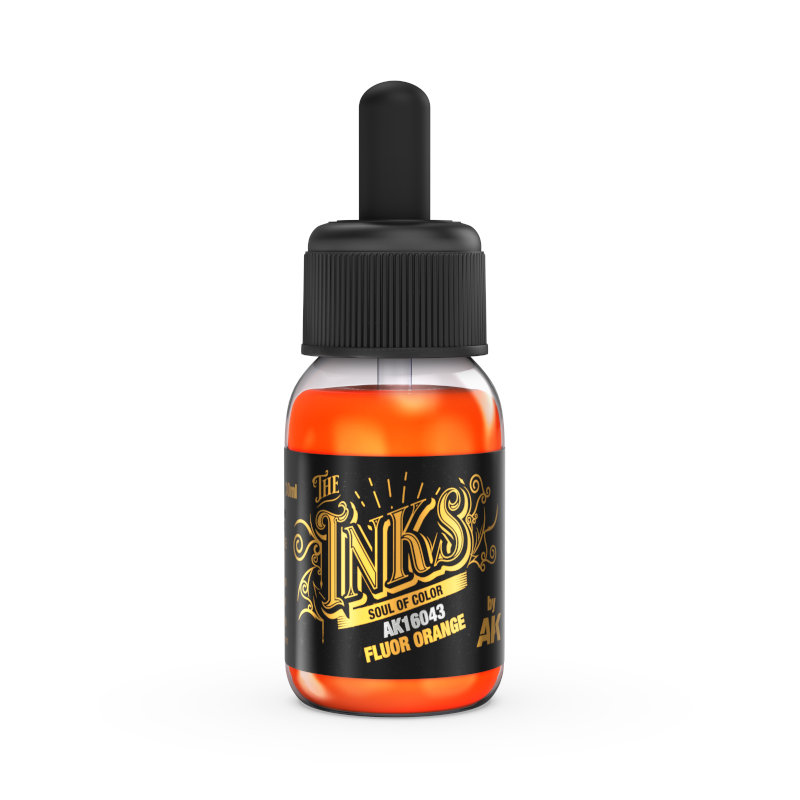 AK Interactive Inks - Fluor Orange 30ml