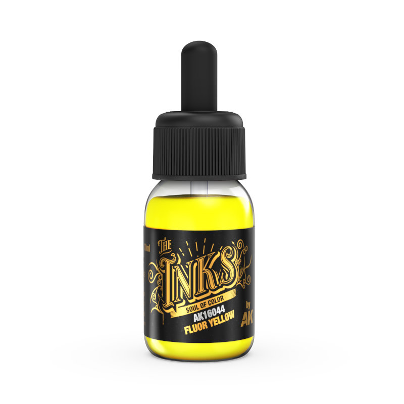 AK Interactive Inks - Fluor Yellow 30ml