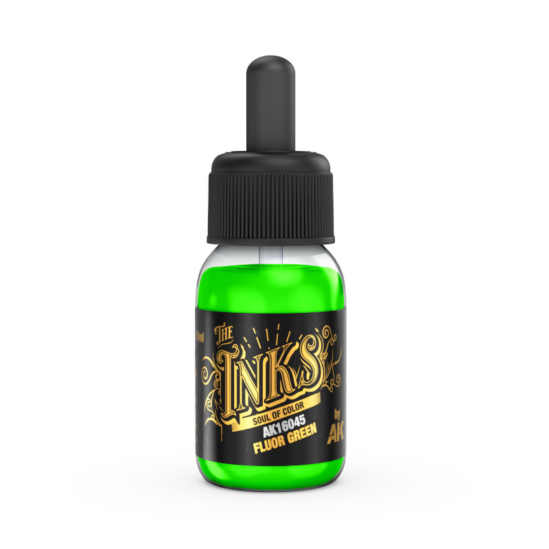 AK Interactive Inks - Fluor Green 30ml