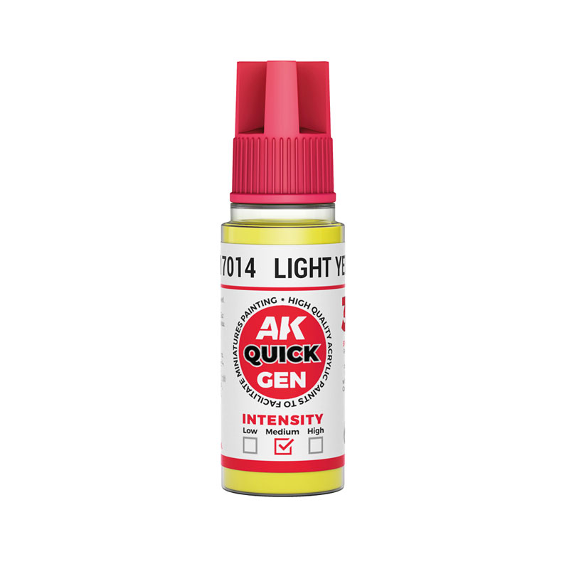 AK Interactive Light Yellow Quick Gen Paint
