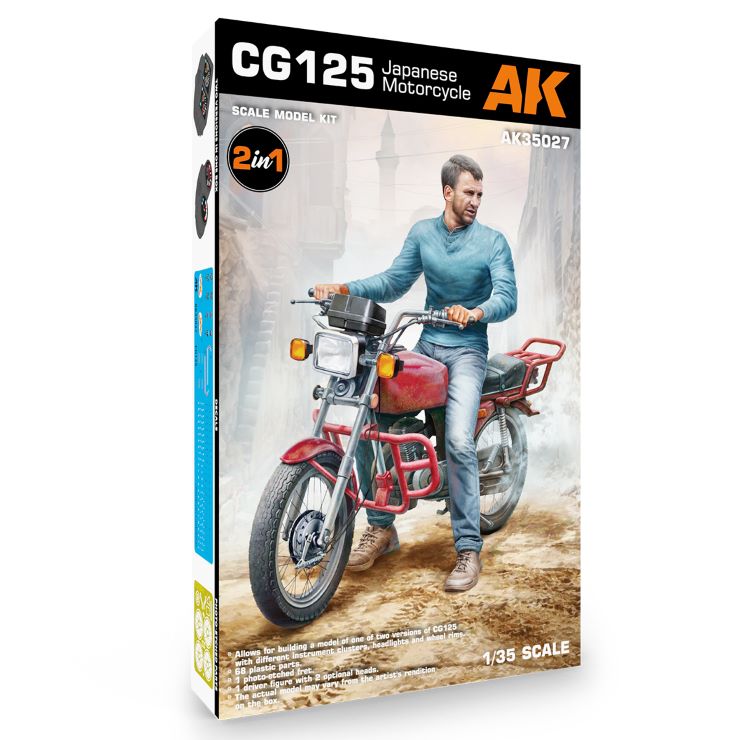 AK Interactive CG125 Japanese Motorcycle (Plastic Kit)