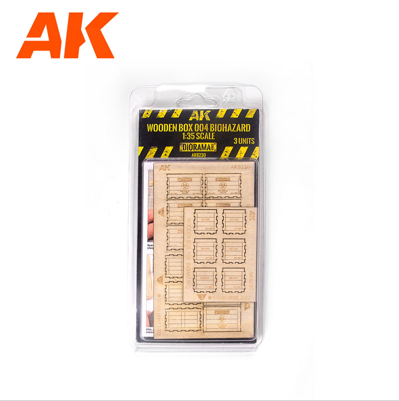 AK Interactive Wooden Box 004 Biohazard