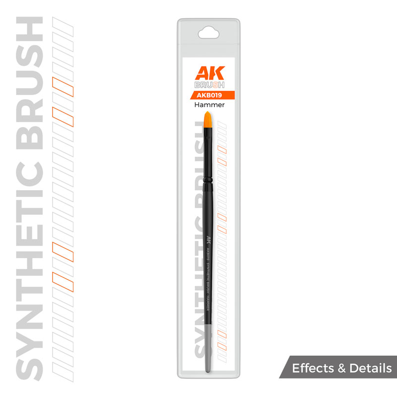 AK Interactive Effects & Details Brushes - Synthetic Brush Hammer