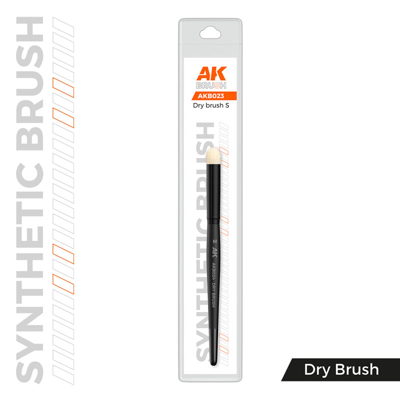 AK Interactive Dry Brushes - Synthetic Brush Dry S