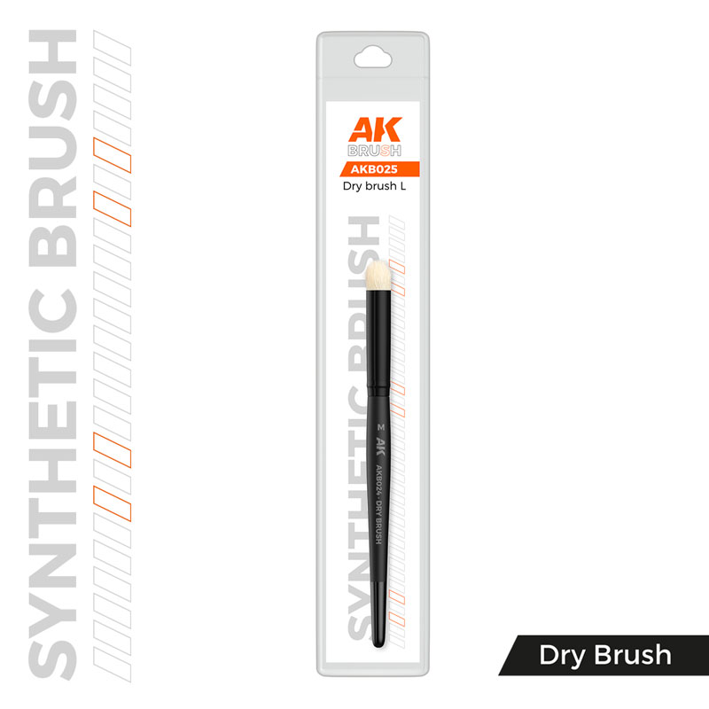 AK Interactive Dry Brushes - Synthetic Brush Dry L