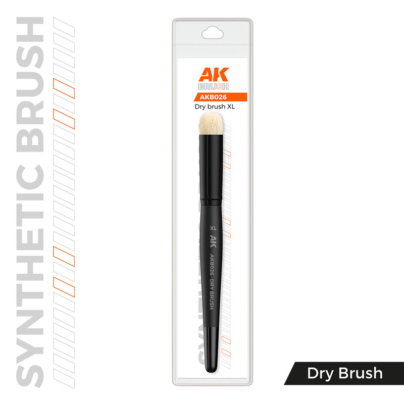 AK Interactive Dry Brushes - Synthetic Brush Dry XL