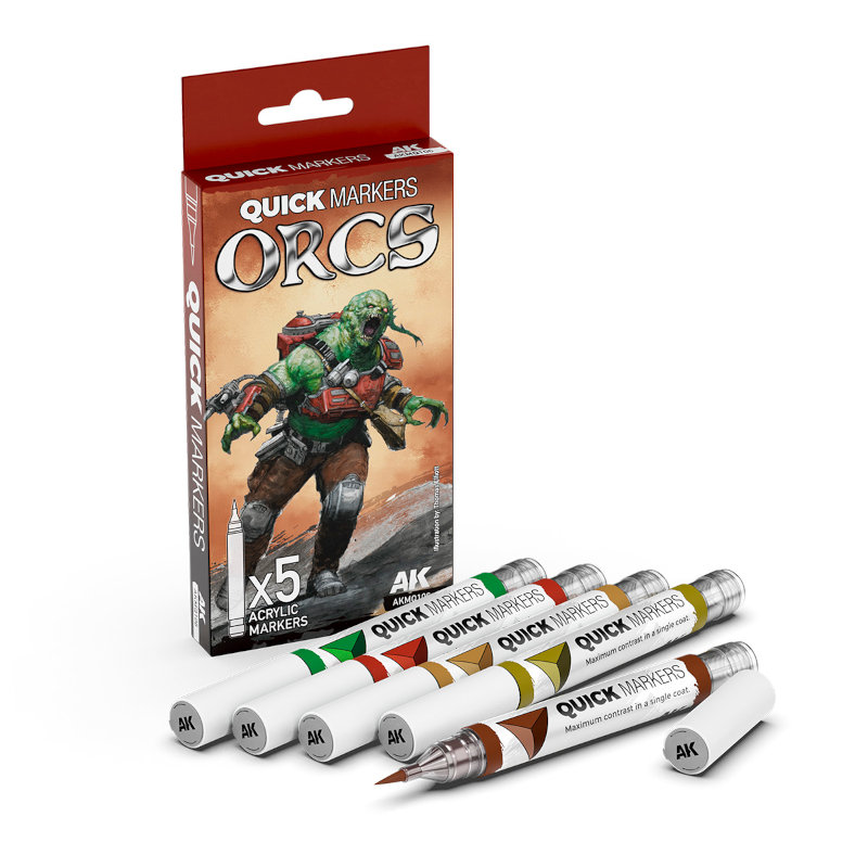 AK Interactive Quick Markers Orcs Set