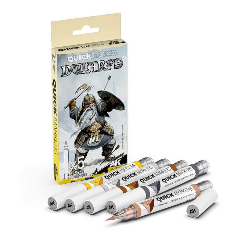 AK Interactive Quick Markers Dwarfs Set