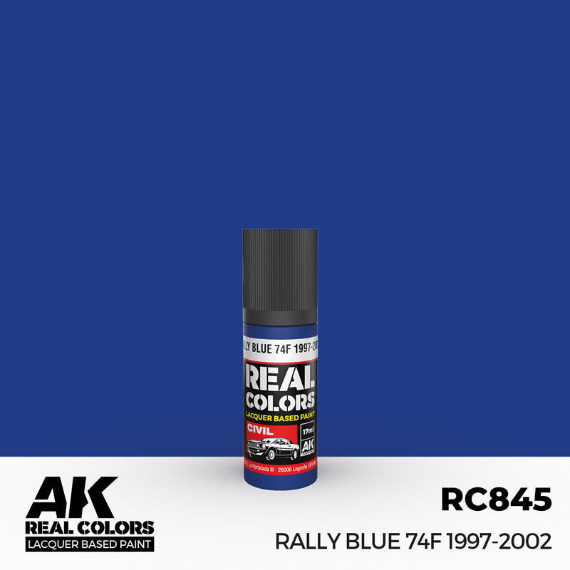 Real Colors Civil: 555 Rally Blue 1987-2002 Acrylic Lacquer Paint