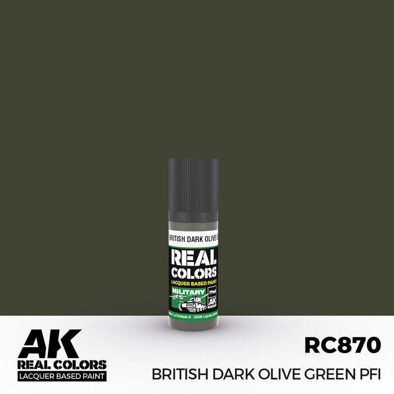 Real Colors Military: British Dark Olive Green PFI Acrylic Lacquer Paint