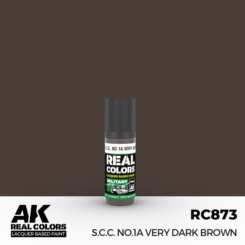 Real Colors Military: SCC No.1A Very Dark Brown Acrylic Lacquer Paint