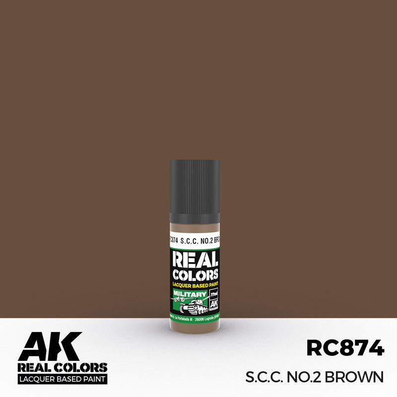 Real Colors Military: SCC No.2 Brown Acrylic Lacquer Paint