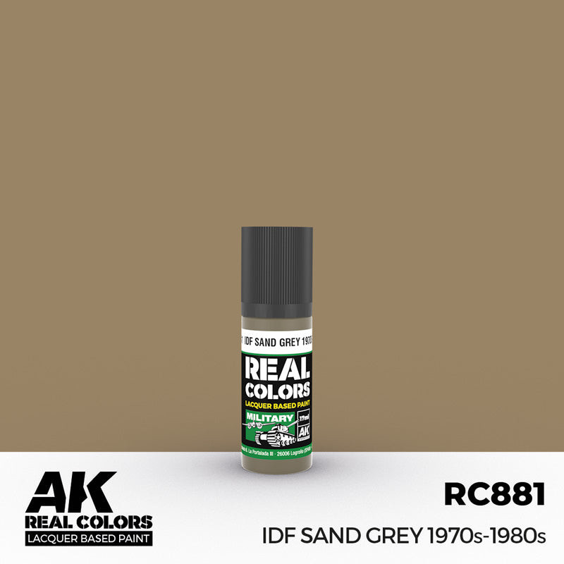 Real Colors Military: IDF Sand Grey 1970s-80s Acrylic Lacquer Paint