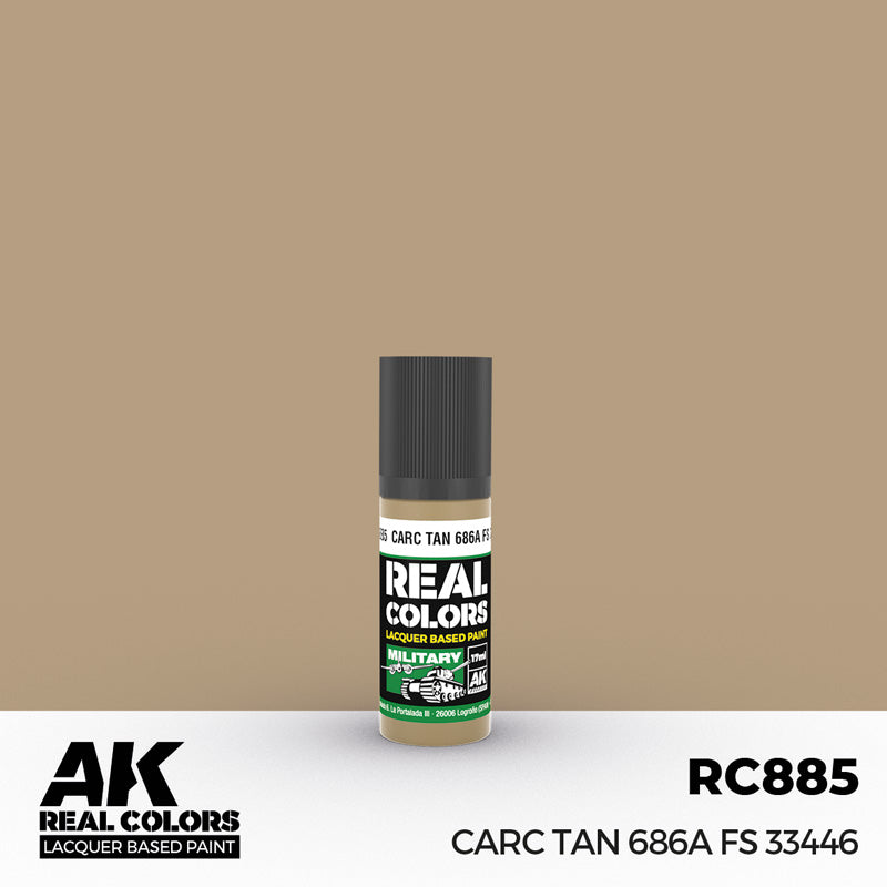 Real Colors Military: CARC Tan 686A Acrylic Lacquer Paint