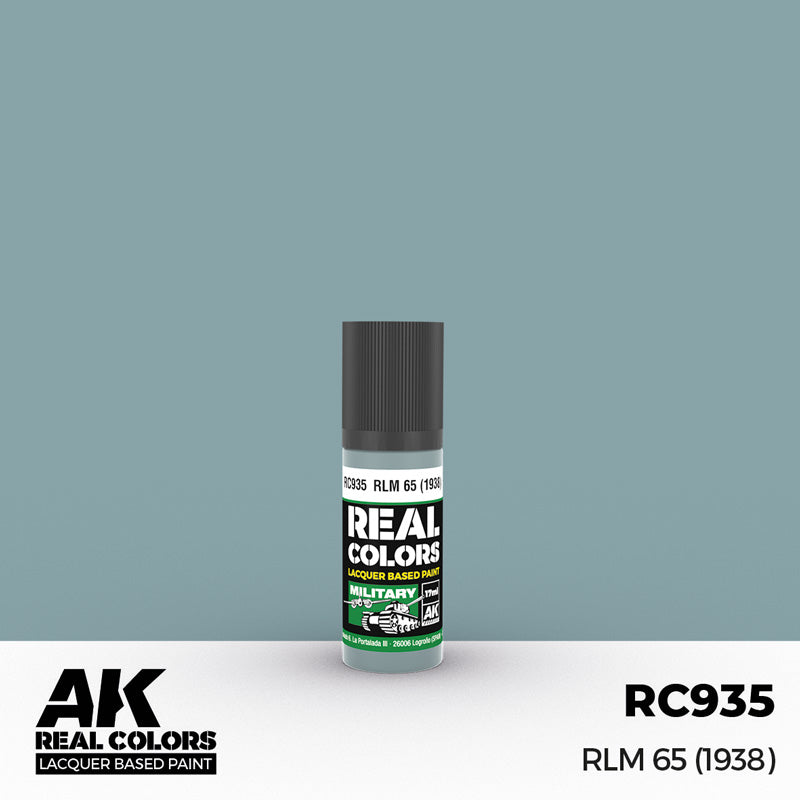 Real Colors Military: RLM65 1938 Blue Acrylic Lacquer Paint