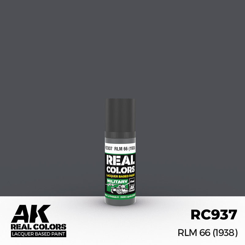 Real Colors Military: RLM66 1938 Dark Grey Acrylic Lacquer Paint