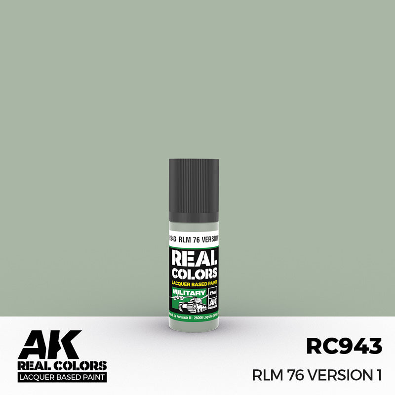 Real Colors Military: RLM76 Version 1 Blue Acrylic Lacquer Paint