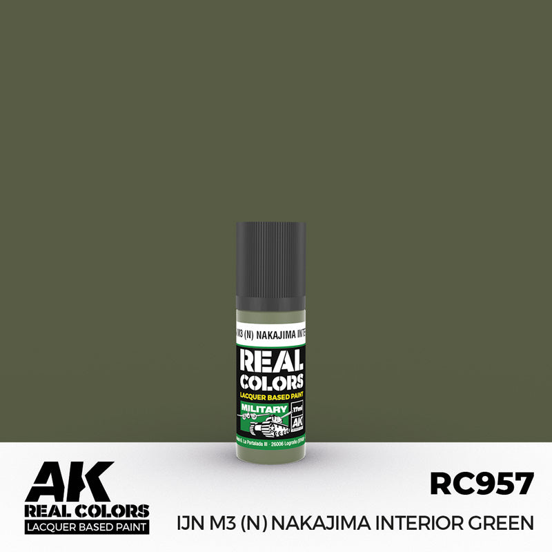 Real Colors Military: IJN M3 (N) Nakajima Interior Green Acrylic Lacquer Paint