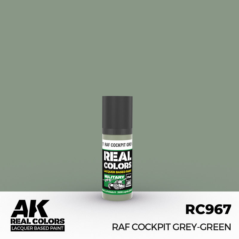 Real Colors Military: RAF Cockpit Grey Green Acrylic Lacquer Paint