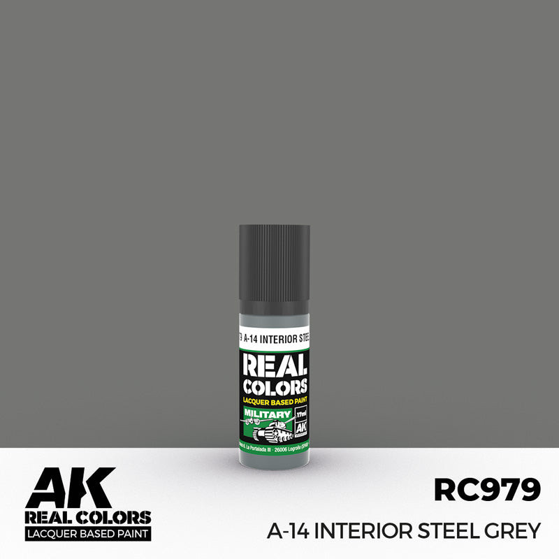 Real Colors Military: A14 Interior Steel Grey Acrylic Lacquer Paint