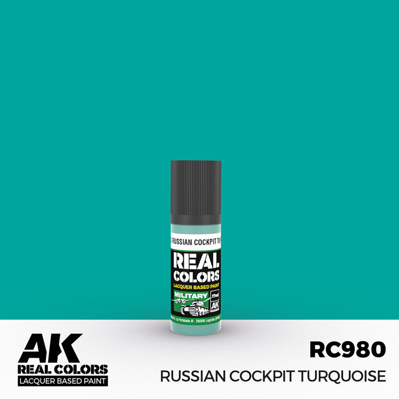 Real Colors Military: Russian Cockpit Turquoise Acrylic Lacquer Paint