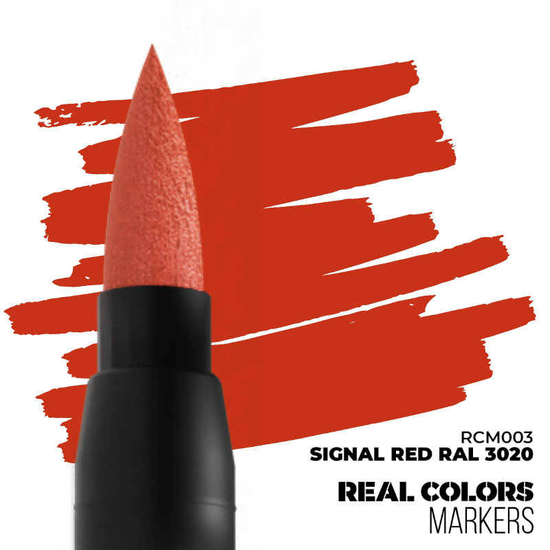 Real Colors Acrylic Paint Markers Signal Red RAL3020